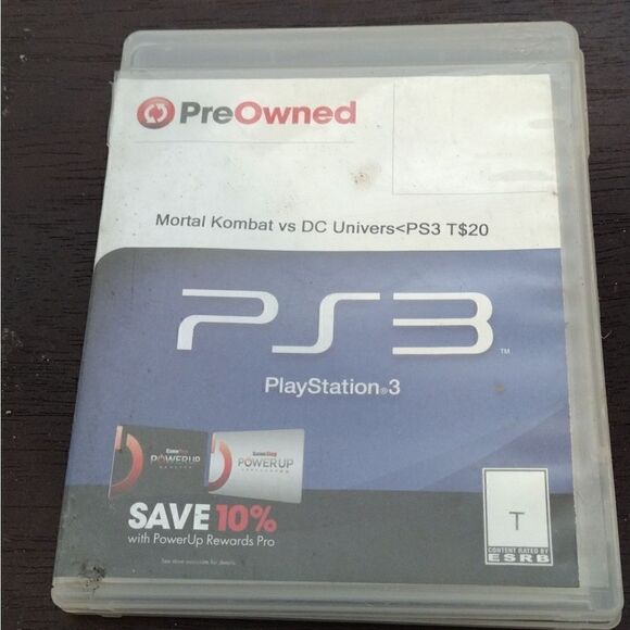 Mortal Kombat vs. DC Universe PS3 replacement box no manual. - Picture 2 of 3